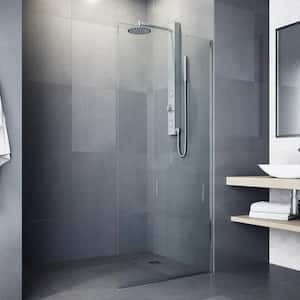 Gardenia 39 in. H x 4 in. W 2-Jet Shower Panel System with Adjustable Round Head and Hand Shower Wand in Stainless Steel