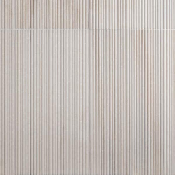 Ivy Hill Tile Striada Golden Valley 12 in. x 24 in. Honed Fluted Marble Wall Tile (4 sq. ft./Case)