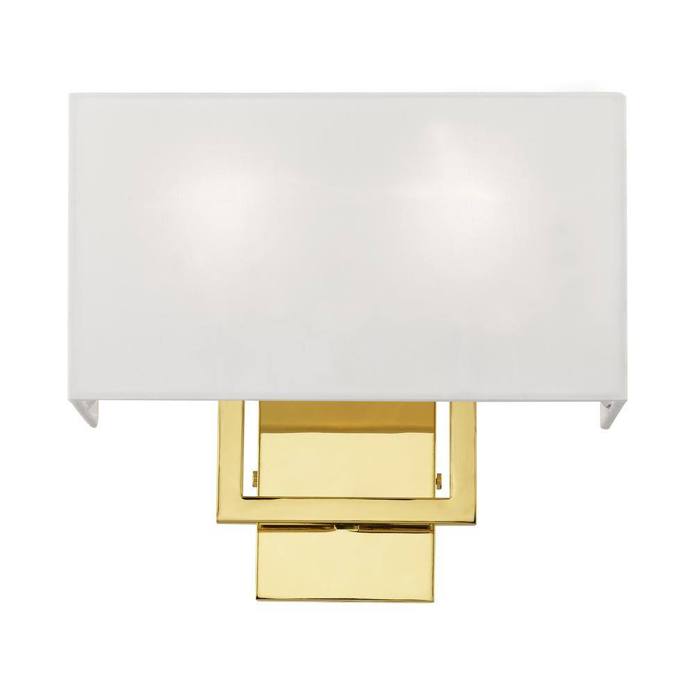 Elegant Pierson Polished Brass 2-Light ADA Wall Sconce