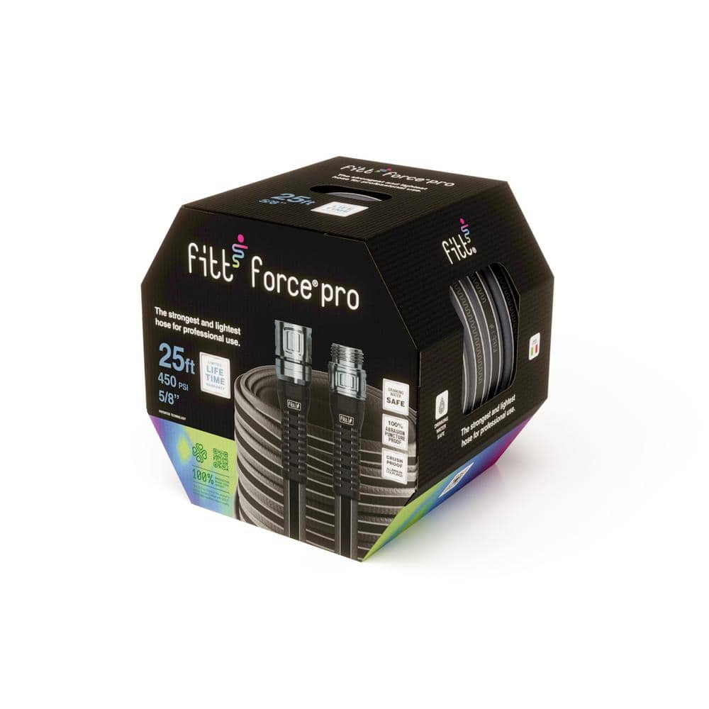 fitt 5/8 in. Dia x 25 ft. Heavy-Duty Commercial Grade Water Hose