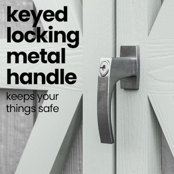 Pro Assembled Rookwood 10 ft. x 12 ft. Wood Garden Shed Storage w/ Floor and Smartside - Driftwood Shingle (120 sq. ft.)