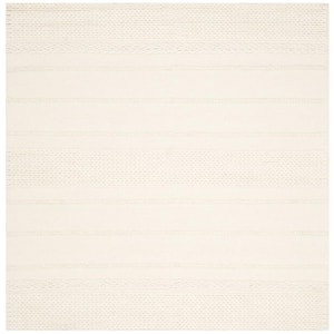 Natura Natural 6 ft. x 6 ft. Square Striped Area Rug