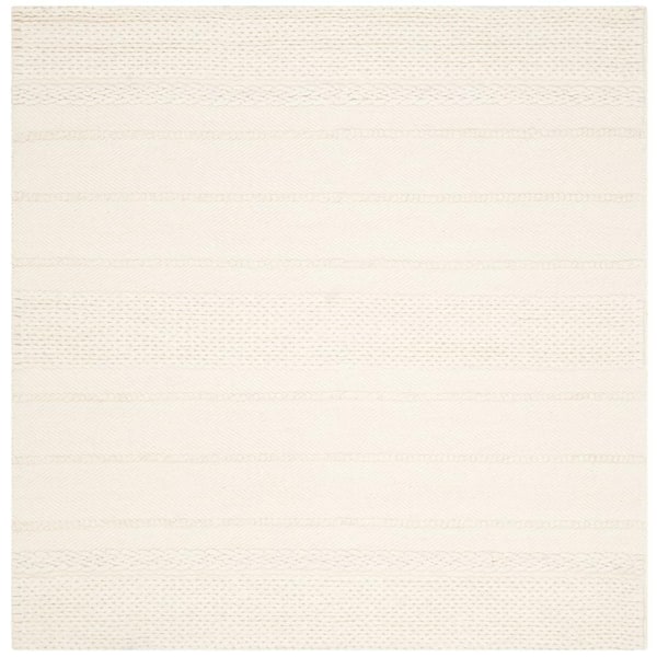 SAFAVIEH Natura Natural 6 ft. x 6 ft. Square Striped Area Rug