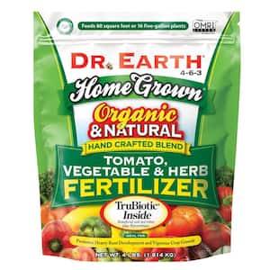 Home Grown 4 lbs. 60 sq. ft. Organic Tomato, Vegetable and Herb Dry Fertilizer 4-6-3