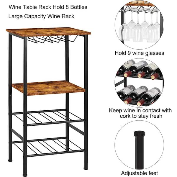 Vertical 8-Bottle Holder