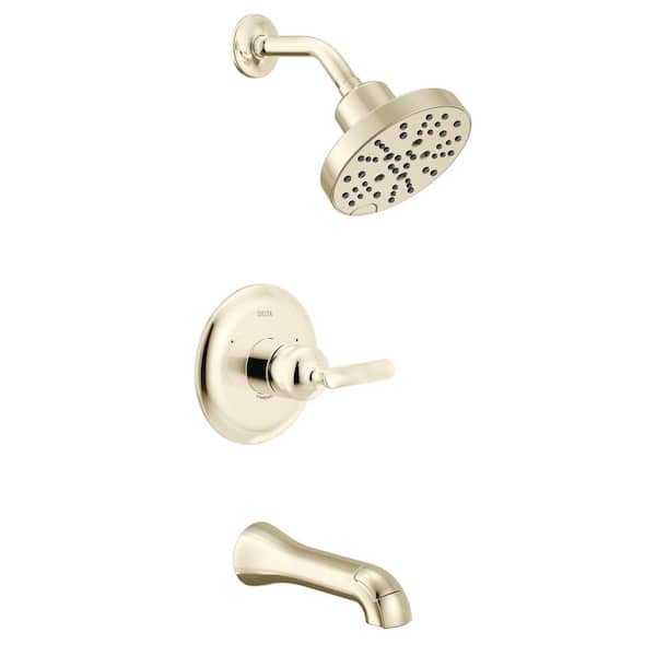Bonacci 1-Handle Tub and Shower Trim in Lumicoat Polished Nickel (Valve Not Included)