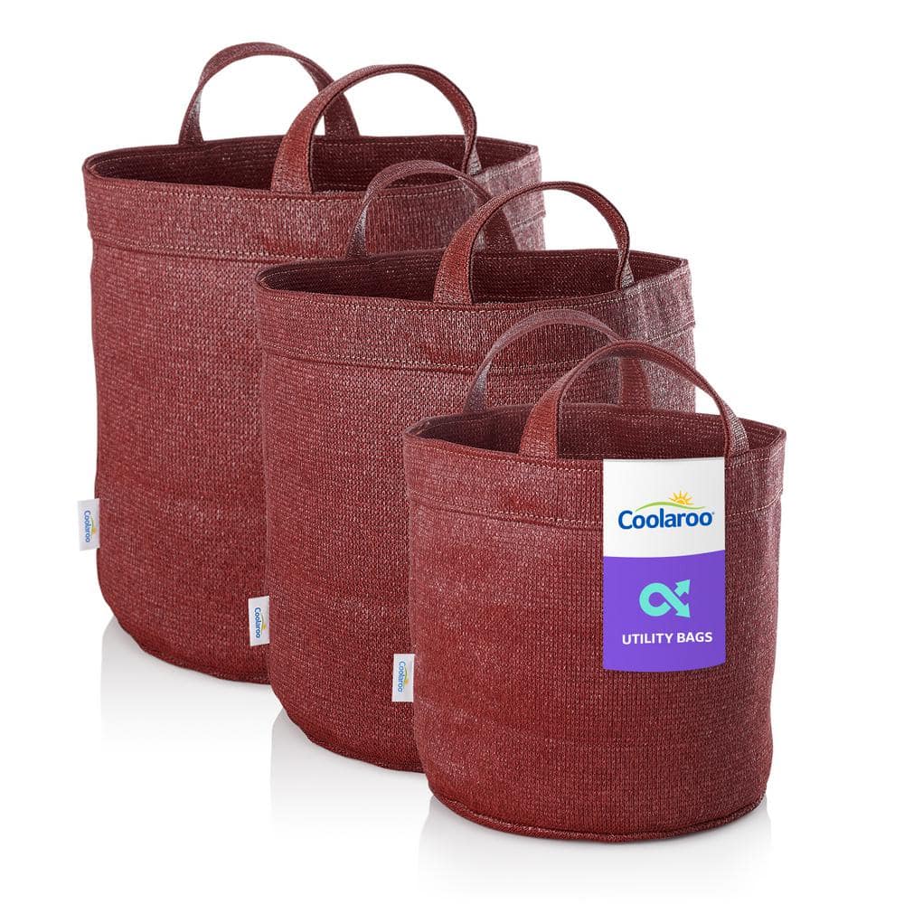 Assorted Gallon Size Reusable Fabric Collapsible Storage Bin with Handles Brick (3-Pack) price history on PriceWatchPro