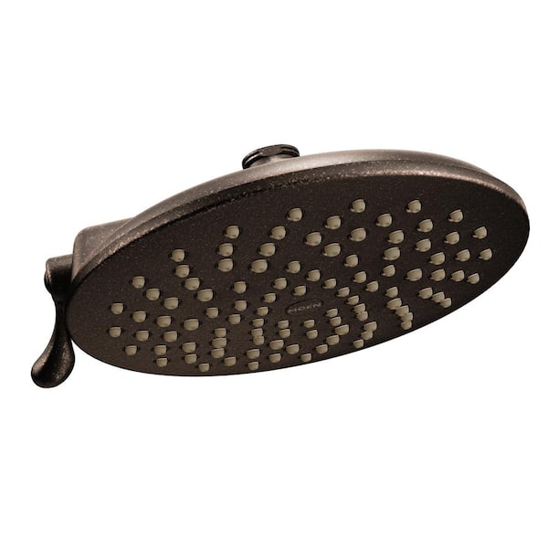 MOEN Velocity 2-Spray Patterns 2.5 GPM 8 in. Wall Mount Fixed Shower Head Featuring Immersion in Oil Rubbed Bronze