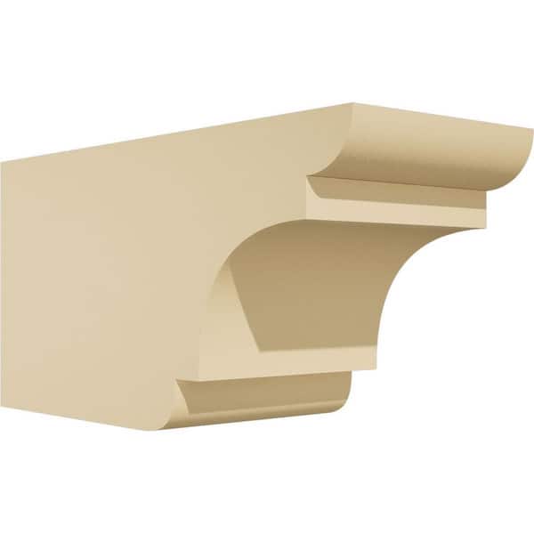 Ekena Millwork Standard New Brighton 5 in. W x 6 in. H x 12 in. D Signature Urethane Rafter Tail Outlooker