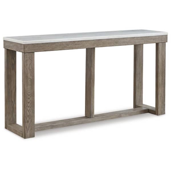Loyaska Sofa Table - Brown/Ivory Loyaska Sofa Table - Brown/Ivory