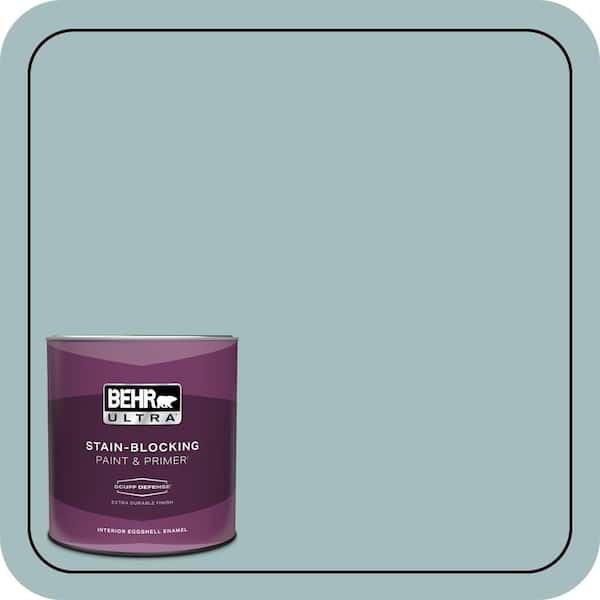 BEHR ULTRA 1 qt. #PPU13-13 Oslo Blue Extra Durable Eggshell Enamel Interior Paint & Primer