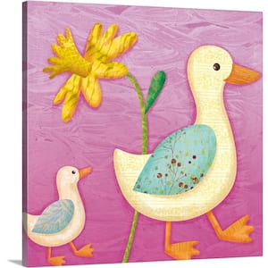 "Springy Things - Ducks" by Lori Siebert Canvas Wall Art