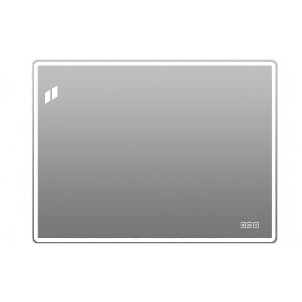 24 in. W x 32 in. H Rectangular Front-Lighted and Backlit LED Bathroom Mirror with Anti-Fog and 3 Color Temperatures