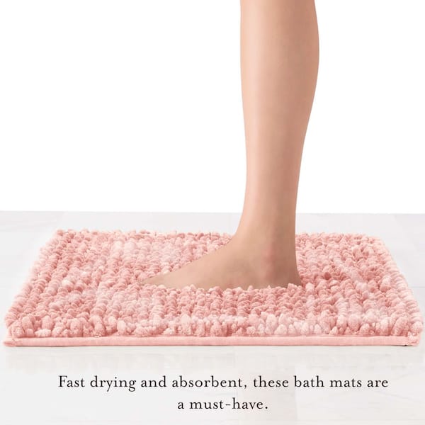 Chenille Bath Rug Quick Dry Mat in 2023  Chenille bath rugs, Red bath rug,  Large bathroom rugs