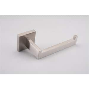 4-Piece Square Bath Hardware Set with Mounting Hardware in Brushed Nickel