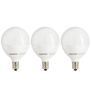 60-Watt Equivalent G16.5 ENERGY STAR and Dimmable LED Light Bulb in Warm White 2700K (3-Pack)
