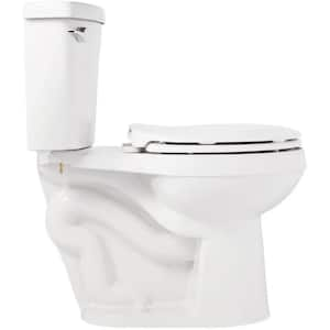 Bradenton 1.28 GPF 2-piece Single Flush Round Toilet In White Seat Included