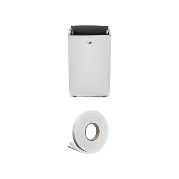 NEX 10,000 BTU Portable Air Conditioner (500 Sq. Ft.) and 3/4 in. x 7/16 in. x 10 ft. Weatherstrip Tape Combo