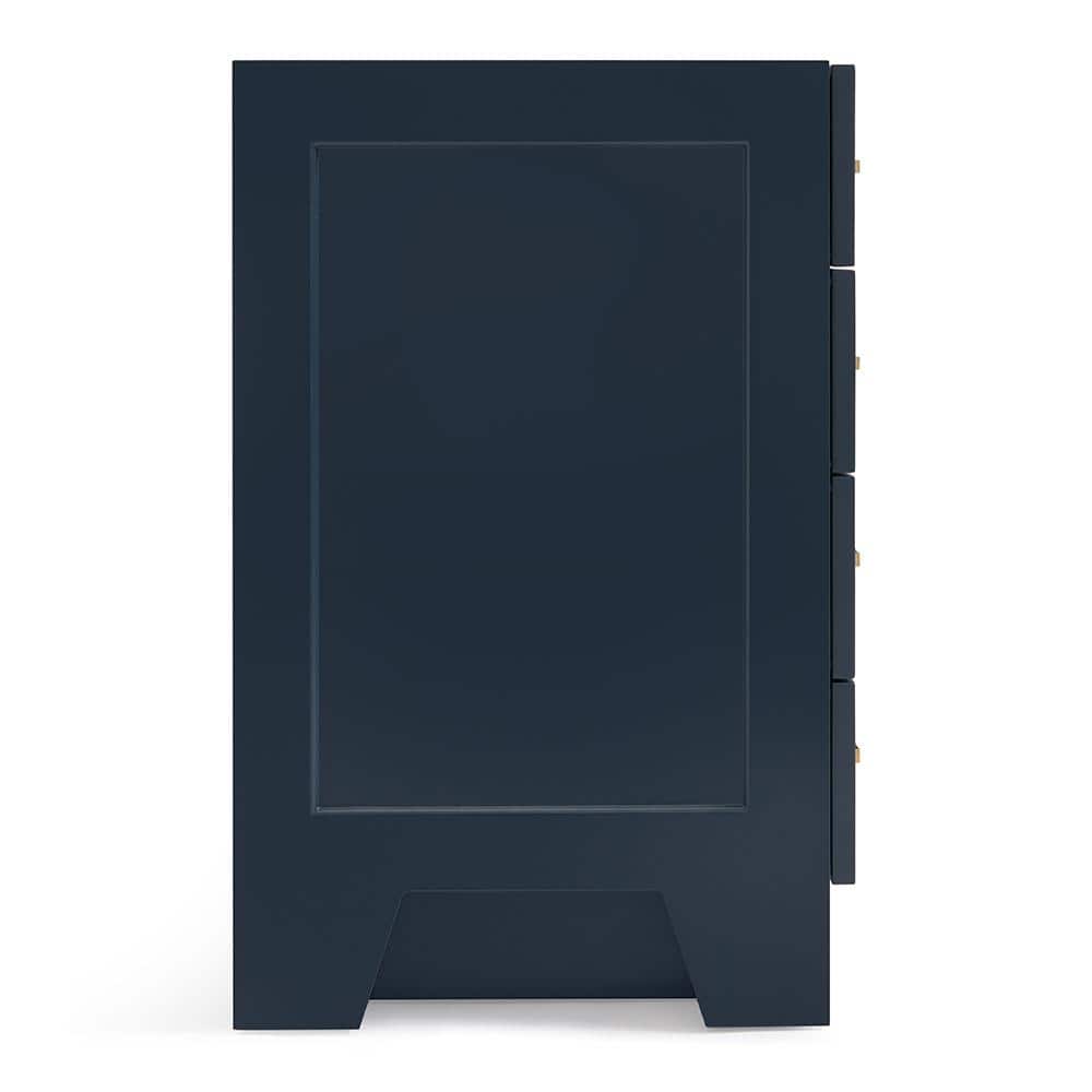 Midnight Blue 48'' Hardwood Single Bathroom Vanity Base