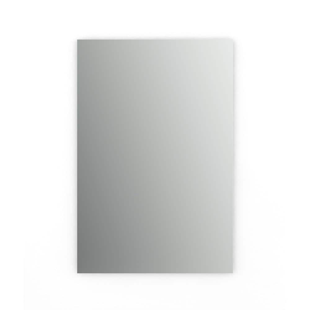 24 In. W X 36 In. H (M3) Frameless Rectangular Standard Glass Bathroom Vanity Mirror