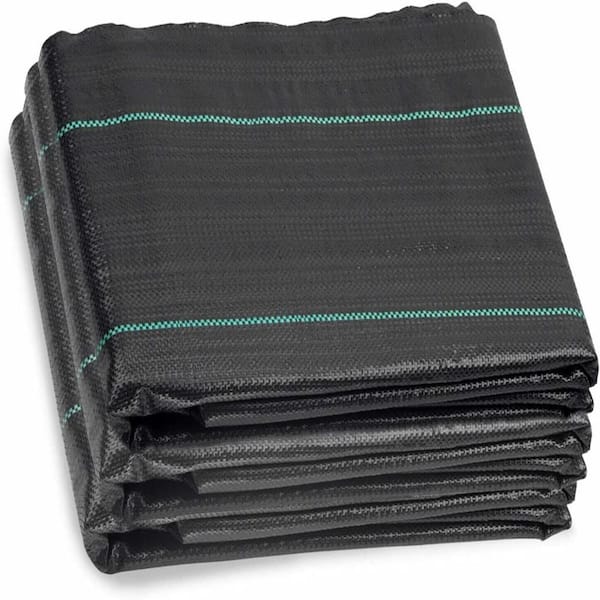 OriginA 5 ft. x 16 ft. 3.0oz Landscape Fabric Ground Cover Weed Barrier for Weeds Block in Raised Garden Bed
