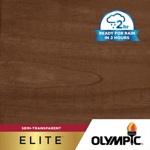 Elite 8 oz. ST-2029 Walnut Semi-Transparent Exterior Stain and Sealer in One Low VOC