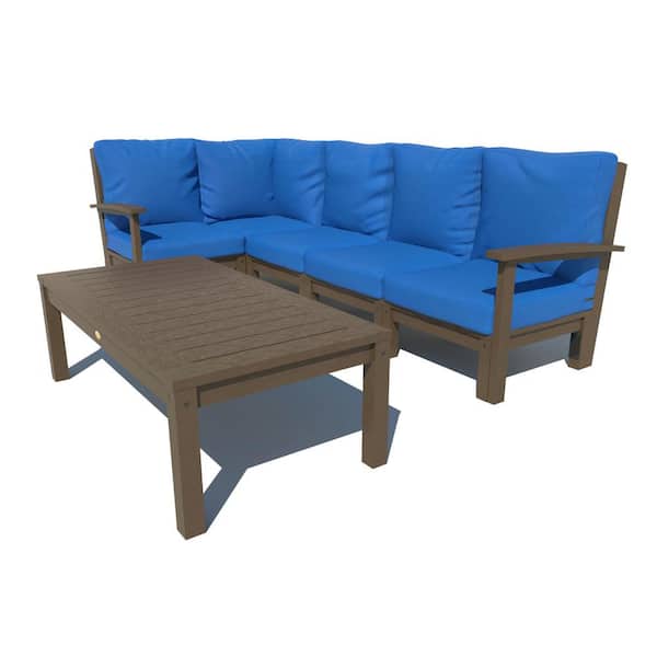 Highwood Bespoke Deep Seating 6Piece Plastic Outdoor Sectional Set