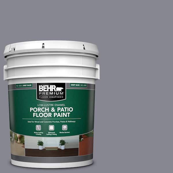 5 gal. #PPU16-15 Gray Heather Low-Lustre Enamel Interior/Exterior Porch and Patio Floor Paint