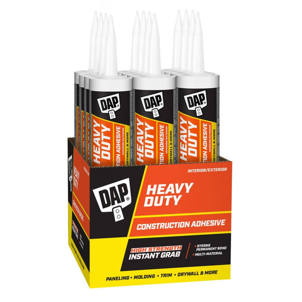 DAP DYANGRIP Heavy Duty Max 9 oz. Construction Adhesive (12-Pack)  7079827511 - The Home Depot