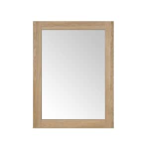 Huckleberry 24 in. W x 32 in. H Rectangular Framed Wall Bathroom Vanity Mirror in Weathered Tan