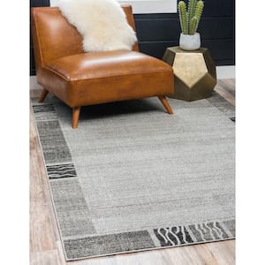 Del Mar Sarah Light Gray 3' 3 x 5' 3 Area Rug