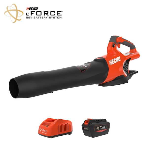ECHO eFORCE 56V 158 MPH 549 CFM Cordless Battery Powered Handheld Leaf Blower with 5.0Ah Battery and Rapid Charger