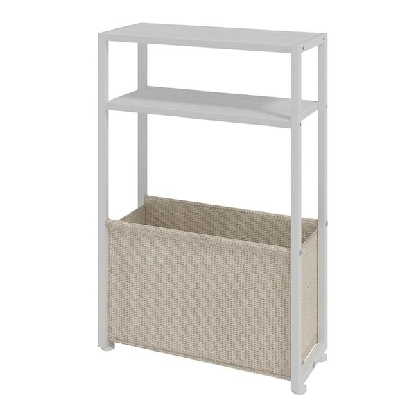 Pink 15.7 in. x 25.5 in. Wood Freestanding Magazine Rack