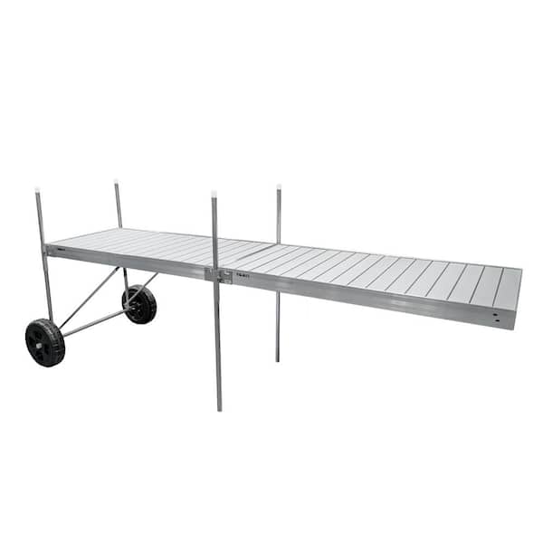 Tommy Docks 16 ft. Roll-In-Dock Straight System with Aluminum Frame and Aluminum Decking