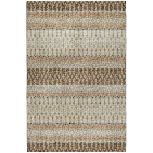 Dream Shag Premium Machine Washable Abstract ADS72 Canyon 9 ft. x 12 ft. Area Rug