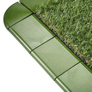 PVC Deck Tile Edge Kit 3 in. W x 12 in. L Green with 20 Edge and 4 Corners