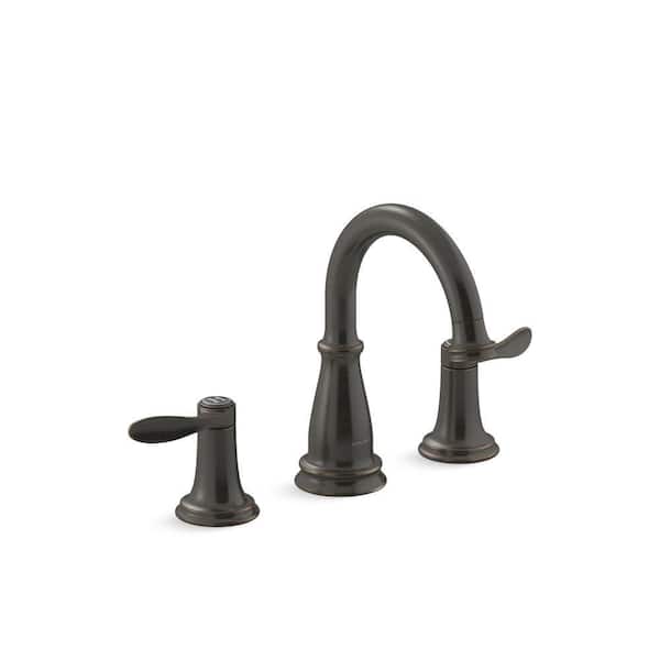 KOHLER Bellera 8 in. Widespread Double-Handle Bathroom Faucet in Oil Rubbed Bronze