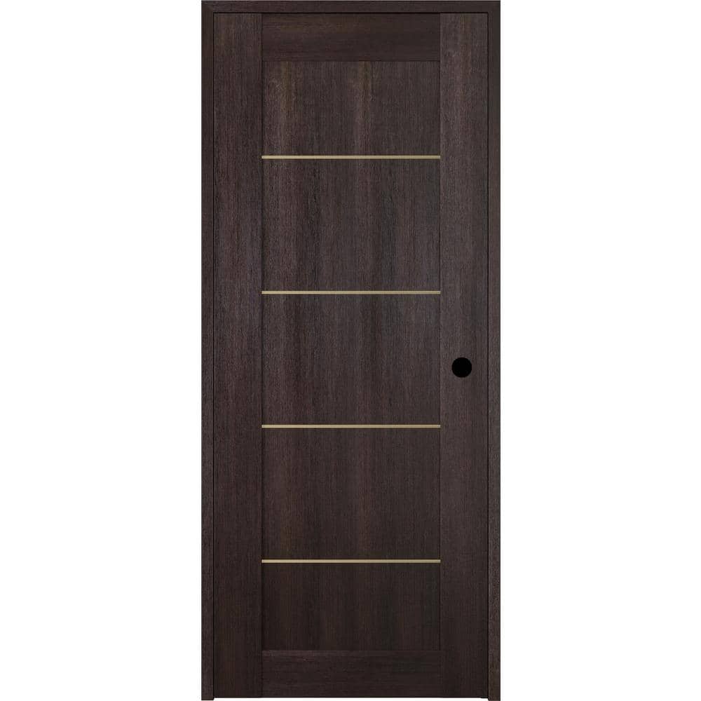 Vona 07 4H Gold 36 in. x 80 in. Left-Handed Solid Core Veralinga Oak Textured Wood Single Prehung Interior Door price history on PriceWatchPro