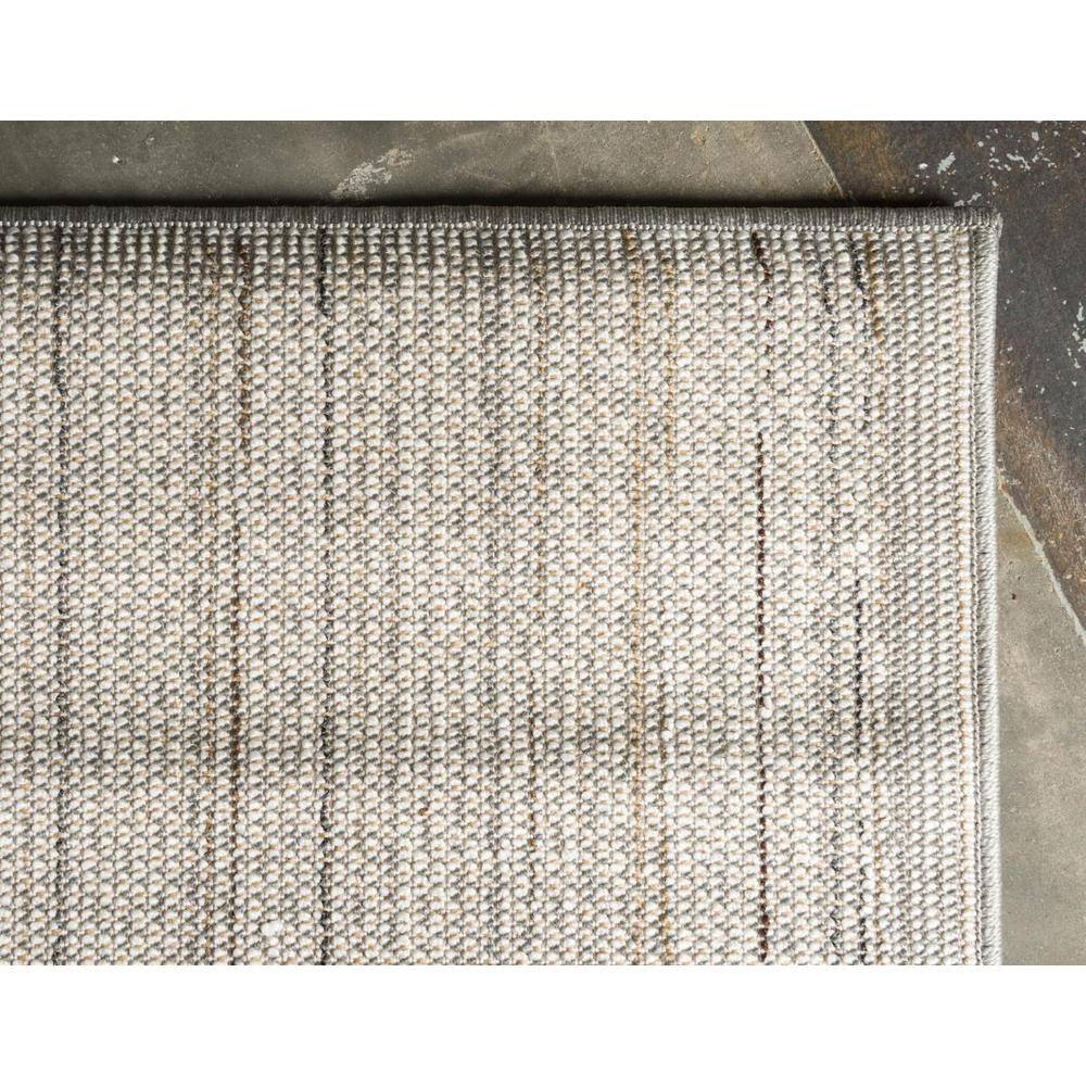 Sleek Gray Rectangular Easy-Care Synthetic Rug - 10' x 13'