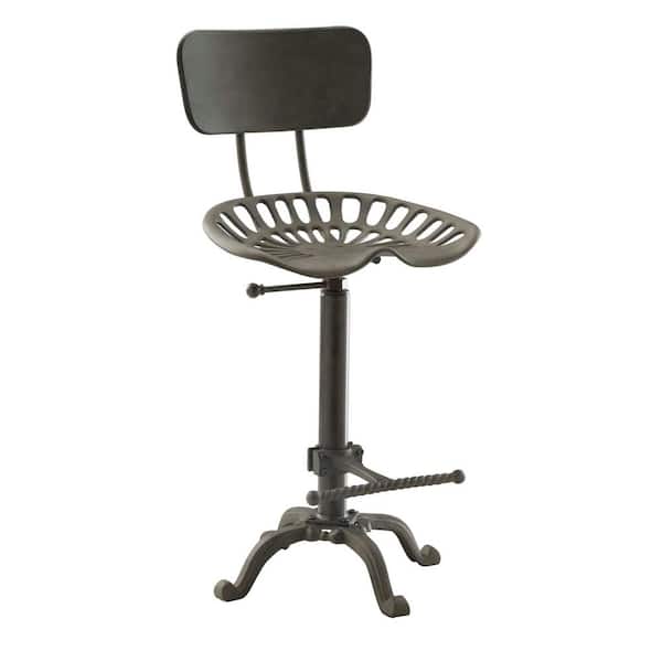 Carolina Chair & Table August 24 in. to 30 in. High Industrial Adjustable Tractor Seat Stool