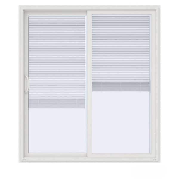 JELD-WEN 72 in. x 80 in. V-4500 Contemporary White Vinyl Left-Hand