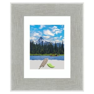 Glam Linen Grey Picture Frame Opening Size 11 x 14 in. (Matted To 8 x 10 in.)
