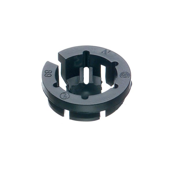 Arlington Industries 3/8 in. Black Button Plastic Push-In Connectors (25-Pack)