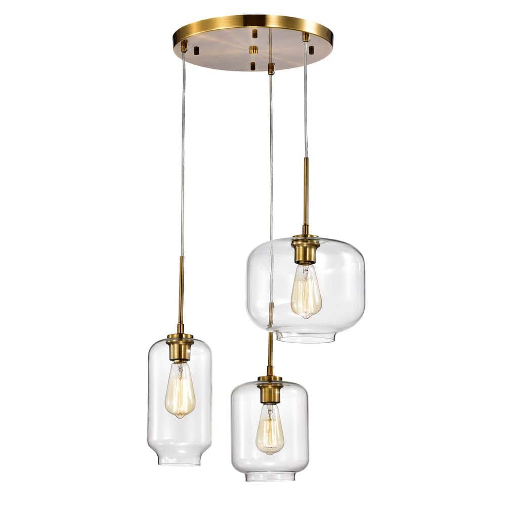 Ole Satin Gold 3-Light Chandelier price history on PriceWatchPro
