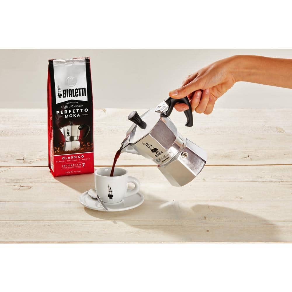 Bialetti Moka Express 6 Cup Aluminum Stove Top Kettle Coffee Maker Press