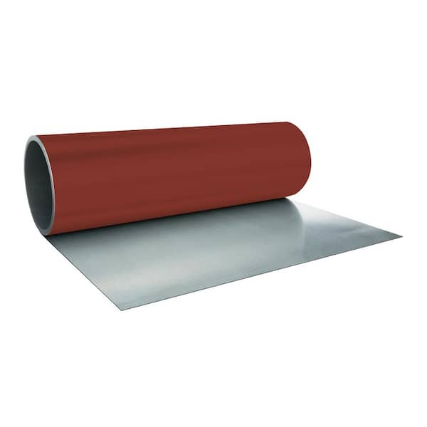 Gibraltar Building Products 20 in. x 10 ft. 29-Gauge Barn Red Galvanized Roll Valley Flashing