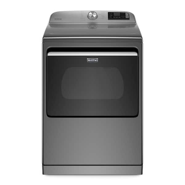 7.4 cu. ft. 240-Volt Smart Capable Metallic Slate Electric Vented Dryer with Hamper Door and Steam, ENERGY STAR