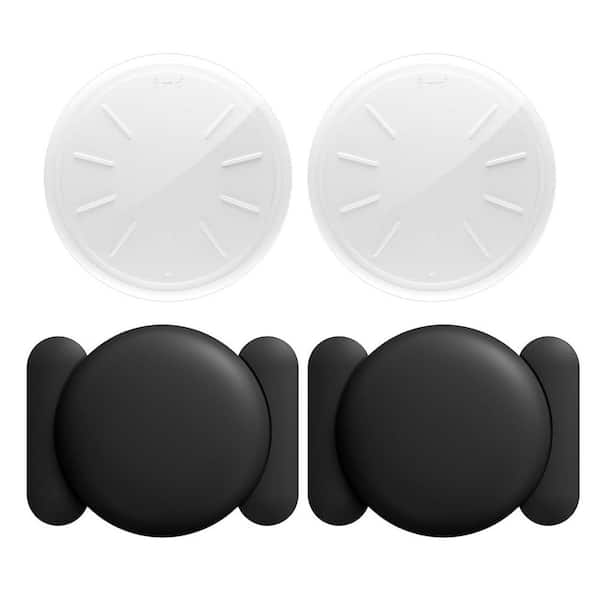 Lukyamzn Mini Hidden Real-Time Car GPS Tracker with Magnetic Case No Monthly Fee Works with Apple Find My iOS Only Black 2-Pieces