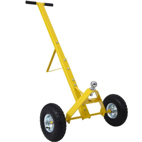 Tatayosi Yellow Color Steel Trailer Dolly with Pneumatic Tires, Maximum ...