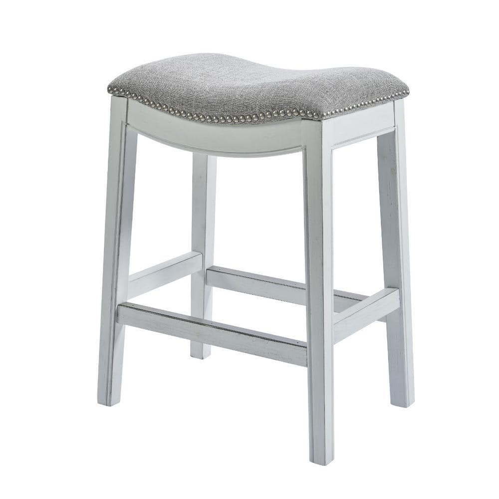 Julia 25.7 in. Backless Bar Stool with Canvas Material Seat in Wood Frame price history on PriceWatchPro
